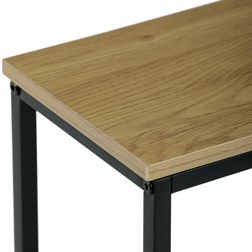 Konzolový stolek s policí, 70x20x82 cm, dekor dikový dub