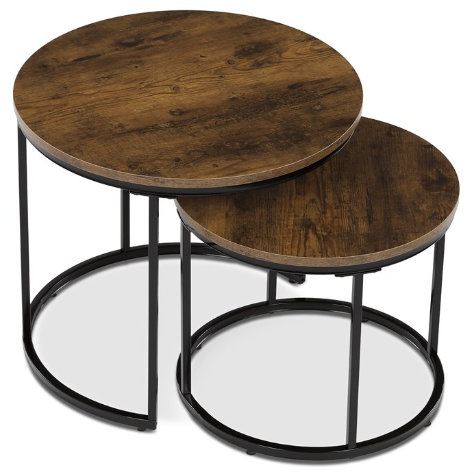 Odkladací stolík 53x53cm, mdf, old wood, CT-G1145 OLW