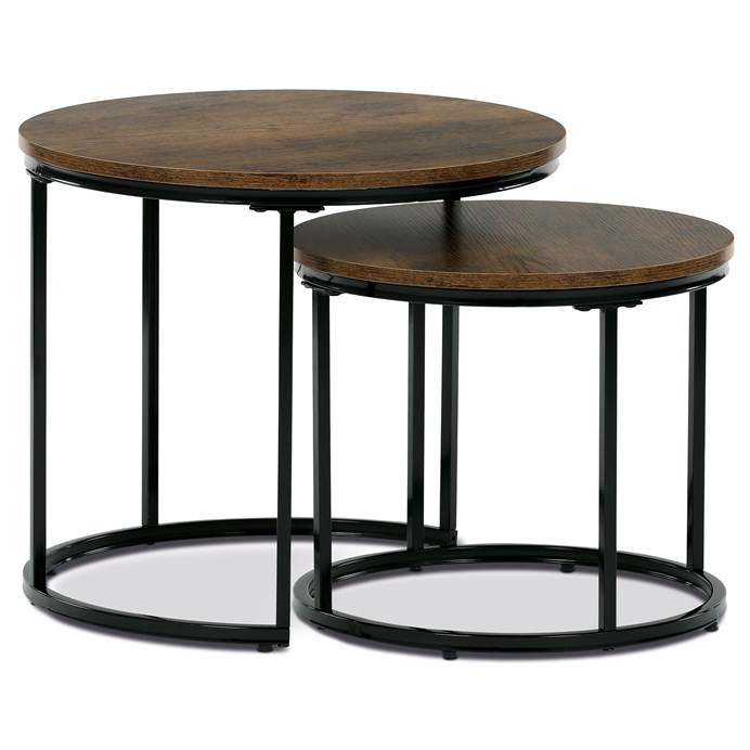 Odkladací stolík 53x53cm, mdf, old wood, CT-G1145 OLW