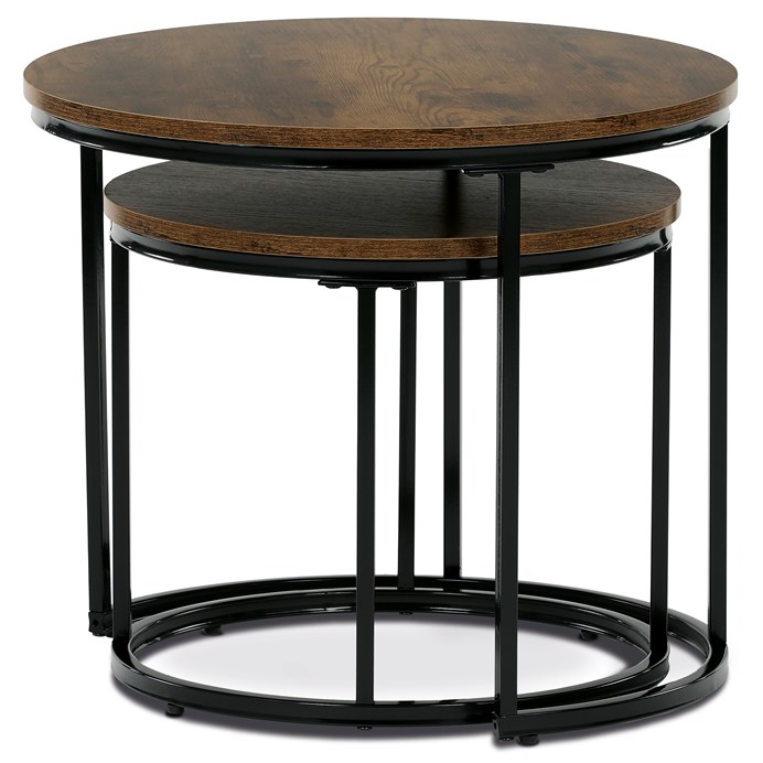 Odkladací stolík 53x53cm, mdf, old wood, CT-G1145 OLW