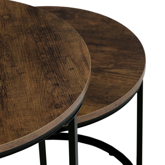 Odkladací stolík 53x53cm, mdf, old wood, CT-G1145 OLW