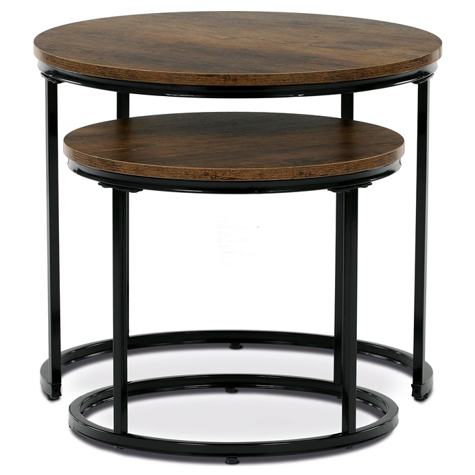 Odkladací stolík 53x53cm, mdf, old wood, CT-G1145 OLW