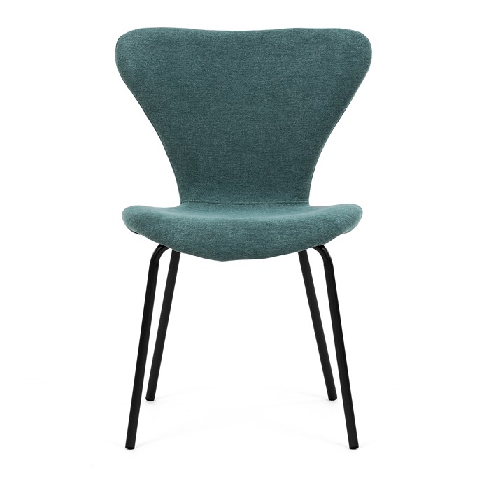 Jedálenská stolička, modrá, látka, CT-S8010 BLUE2