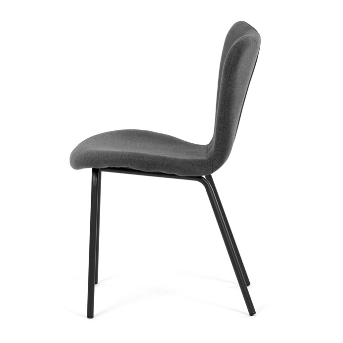 Jedálenská stolička, sivá, látka, CT-S8010 GREY2