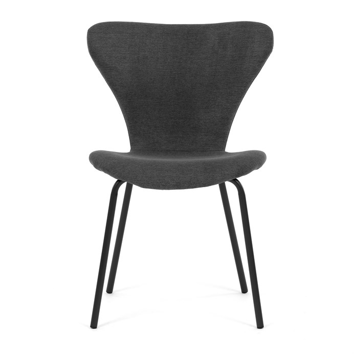 Jedálenská stolička, sivá, látka, CT-S8010 GREY2