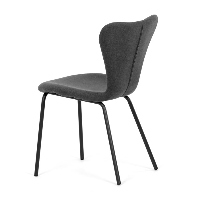 Jedálenská stolička, sivá, látka, CT-S8010 GREY2