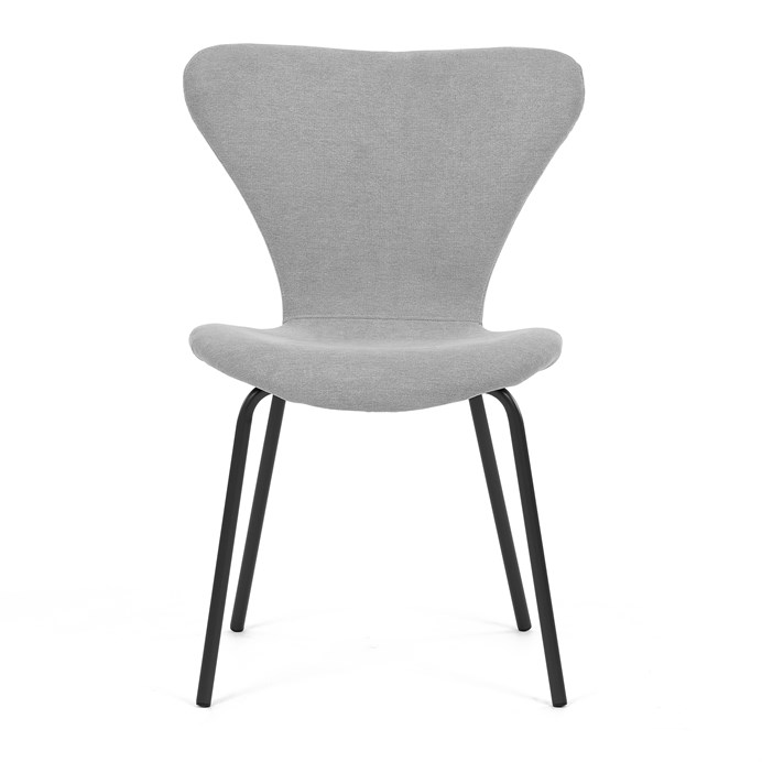 Jedálenská stolička, strieborná, látka, CT-S8010 SIL2