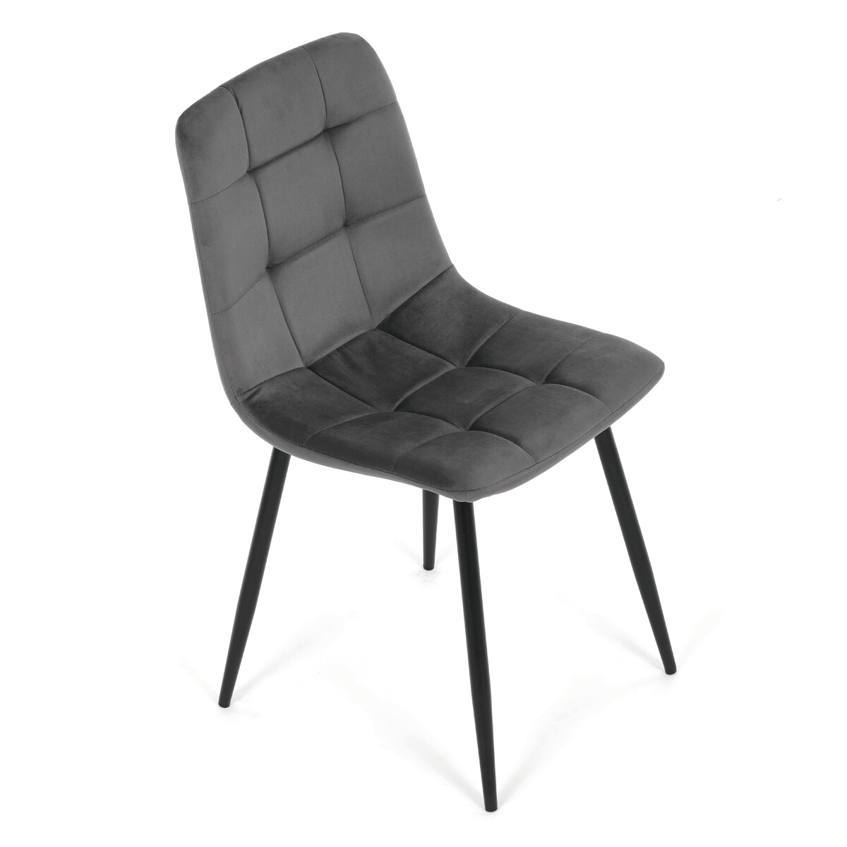 Jedálenská stolička látka/kov CT-V5081 Sivá