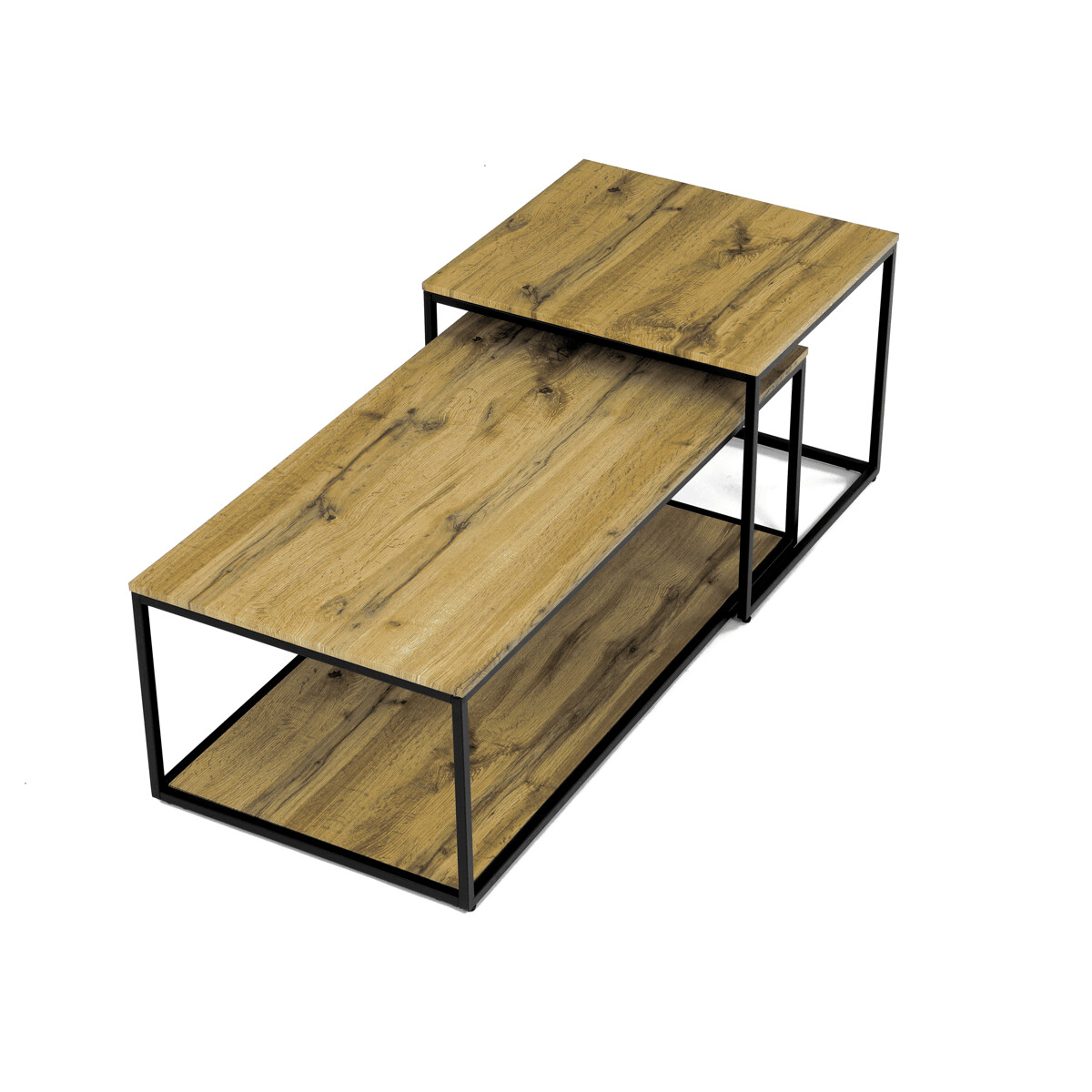 Súprava konferenčných stolíkov MDF/kov CT-X7123 OAK Dub