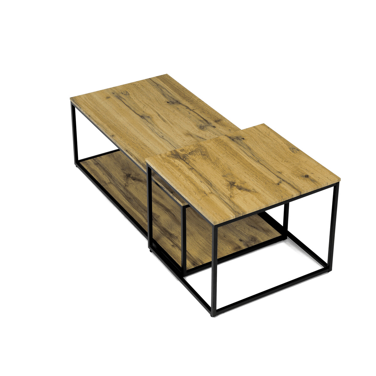 Súprava konferenčných stolíkov MDF/kov CT-X7123 OAK Dub