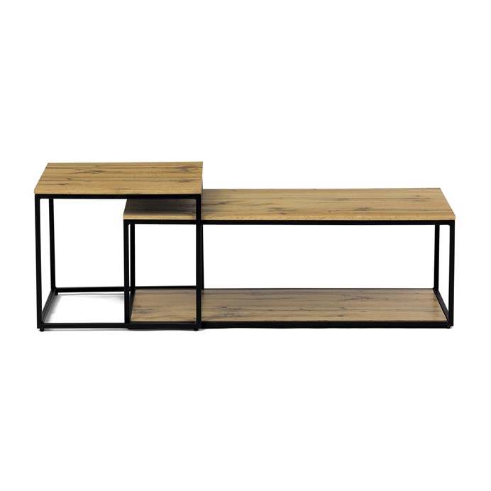 Konferenčný stolík 100x50cm, mdf, divoký dub, CT-X7123 OAK