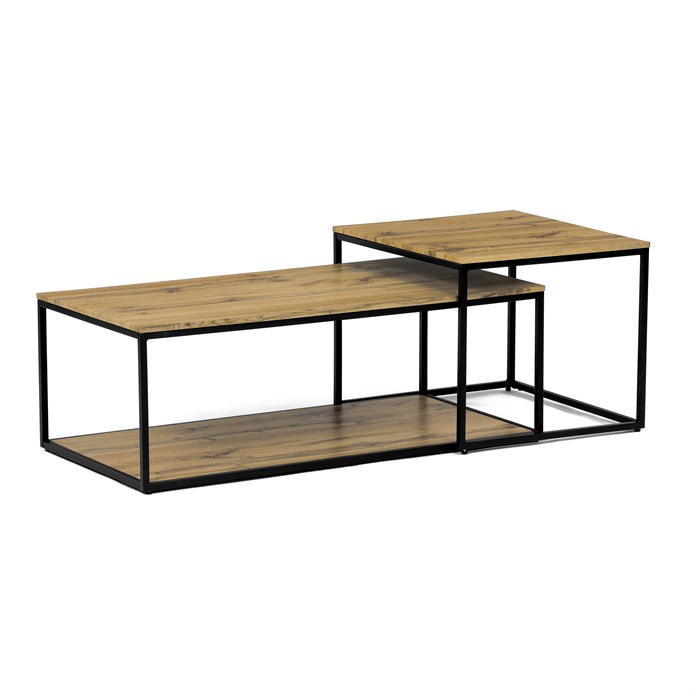 Konferenčný stolík 100x50cm, mdf, divoký dub, CT-X7123 OAK