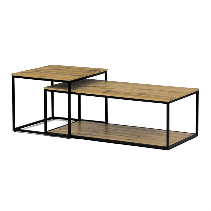 Konferenčný stolík 100x50cm, mdf, divoký dub, CT-X7123 OAK