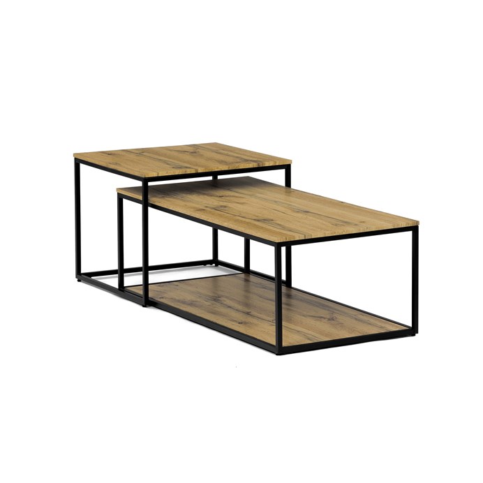 Konferenčný stolík 100x50cm, mdf, divoký dub, CT-X7123 OAK