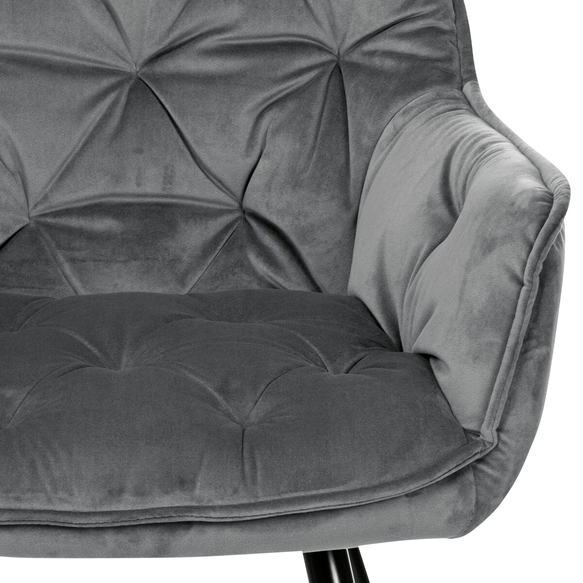 Jedálenské kreslo látka/kov DCH-421 GREY4