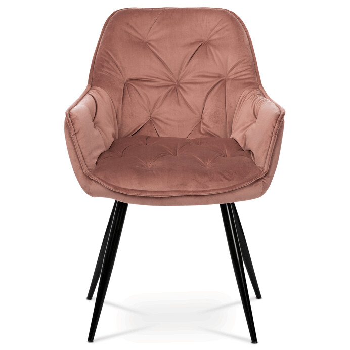 Jedálenská stolička ružová VELVET DCH-421 PINK4