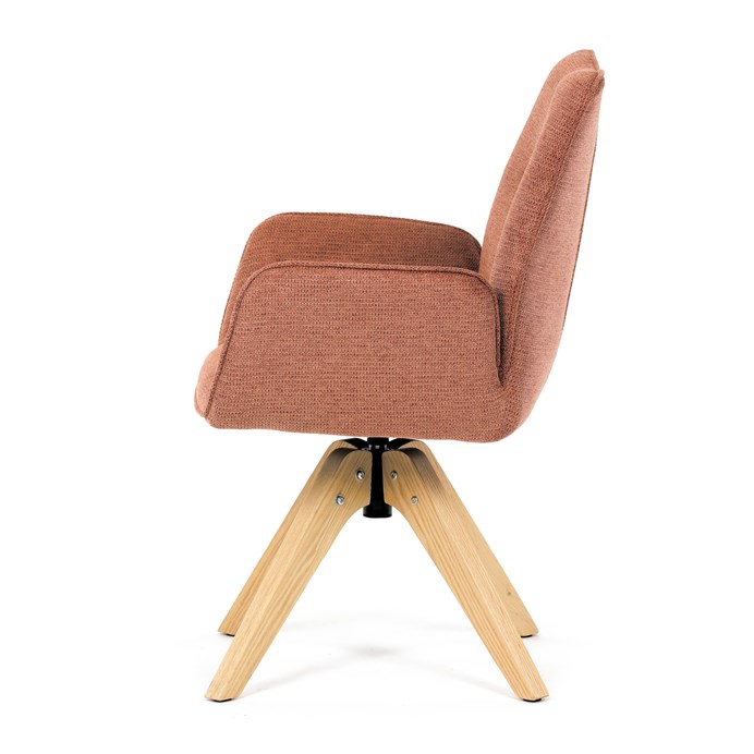 Jedálenská stolička, oranžová, látka, DCH-C2148 ORA2