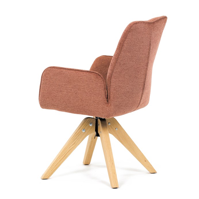 Jedálenská stolička, oranžová, látka, DCH-C2148 ORA2