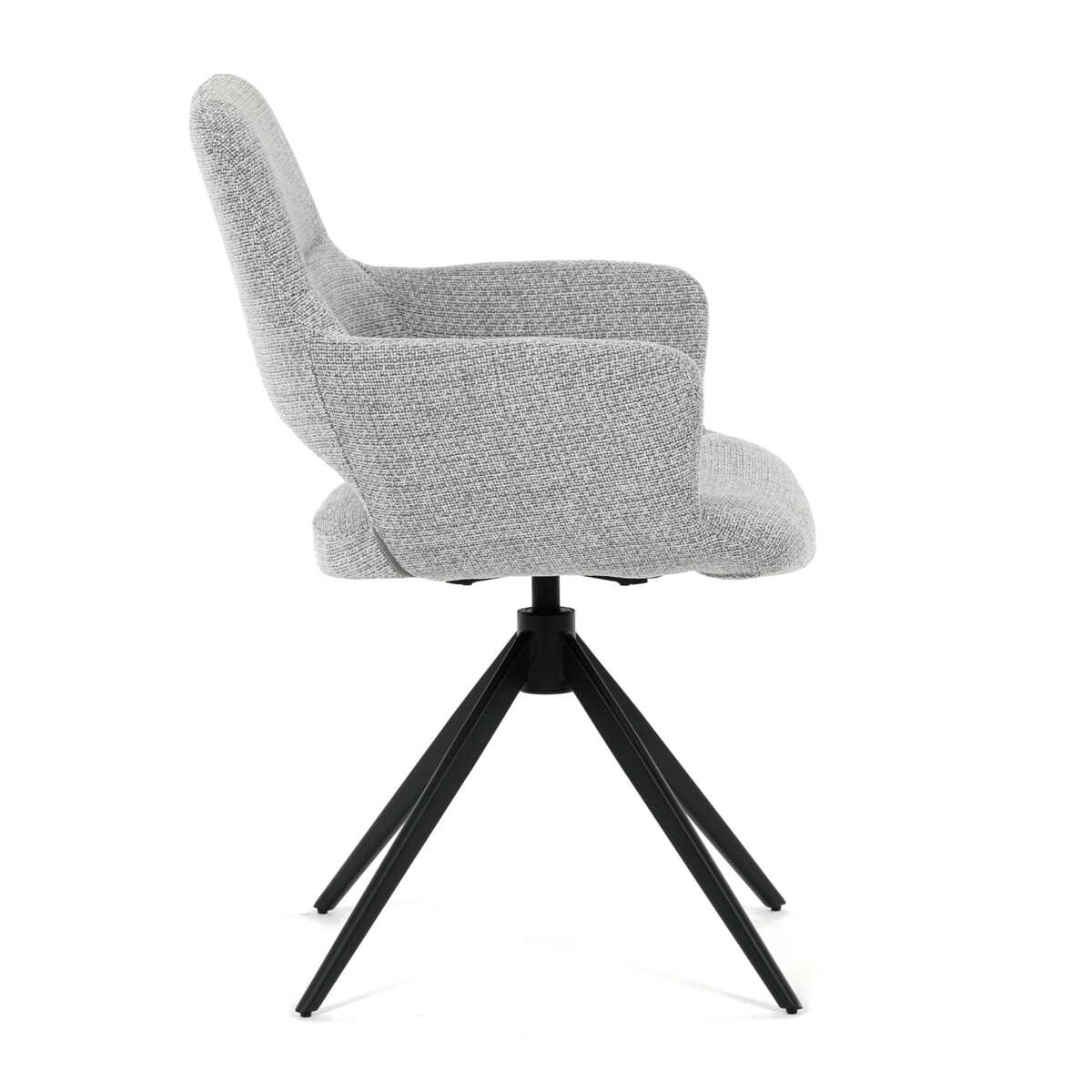 Jedálenské kreslo látka/kov DCH-D1320 GREY2