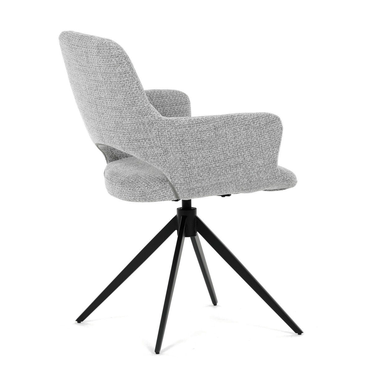 Jedálenské kreslo látka/kov DCH-D1320 GREY2