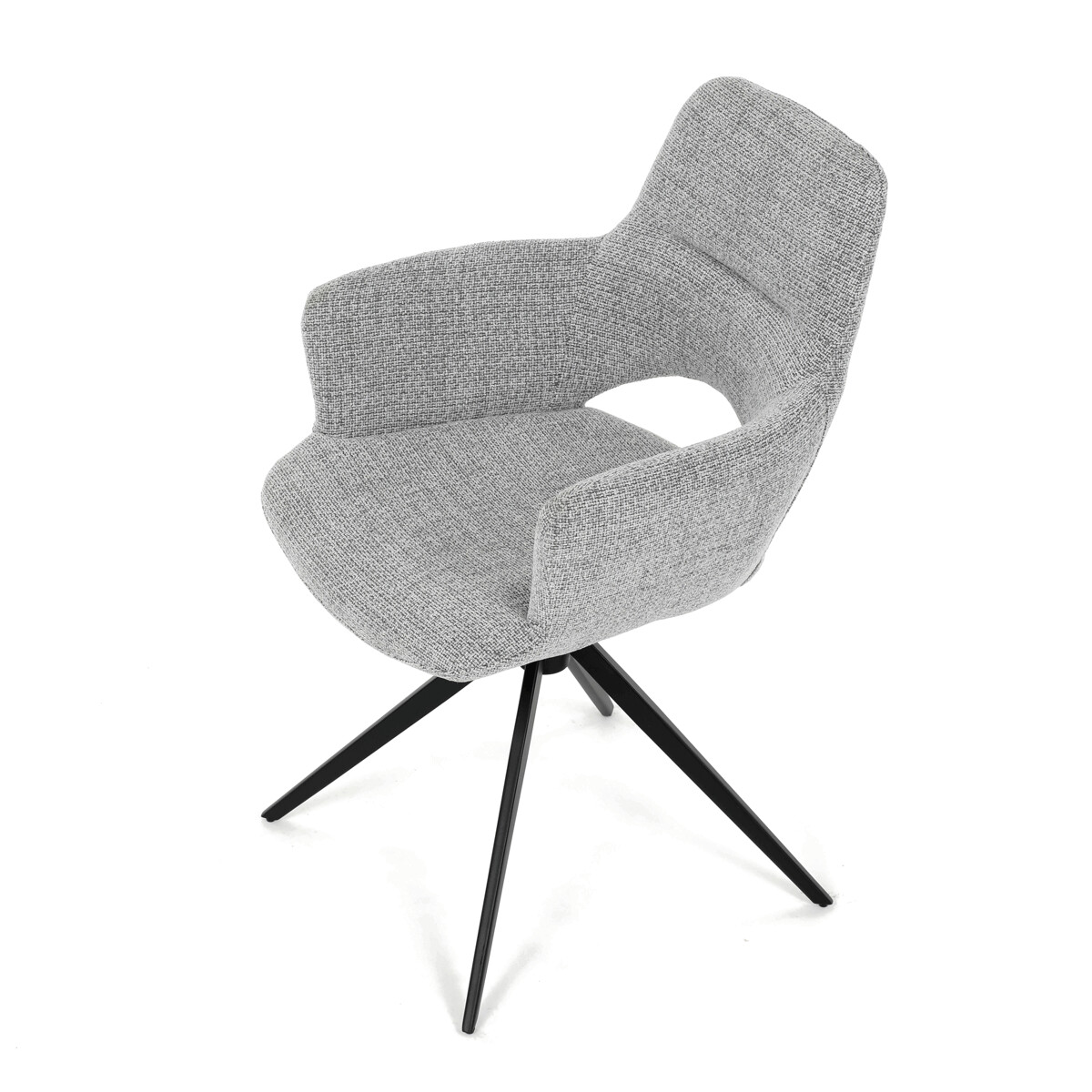 Jedálenské kreslo látka/kov DCH-D1320 GREY2