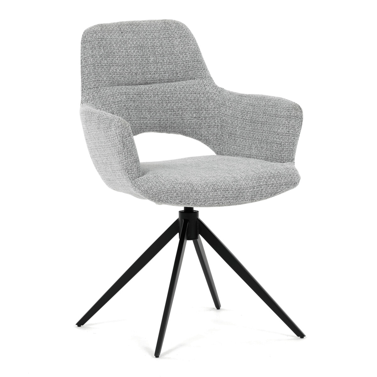 Jedálenské kreslo látka/kov DCH-D1320 GREY2