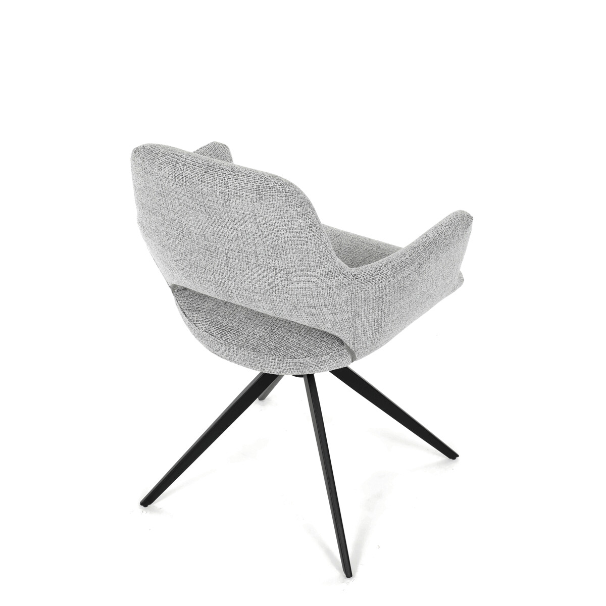 Jedálenské kreslo látka/kov DCH-D1320 GREY2