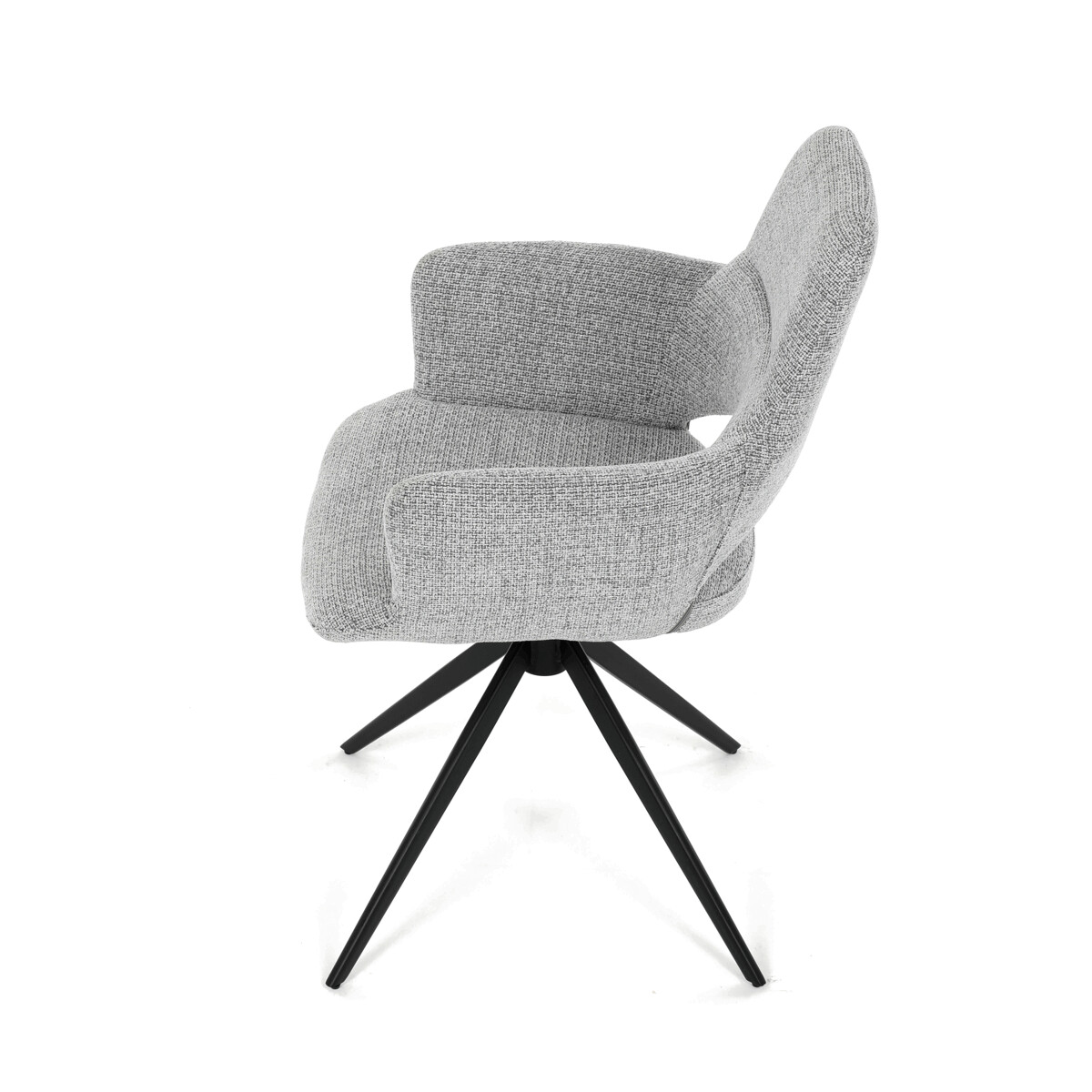 Jedálenské kreslo látka/kov DCH-D1320 GREY2