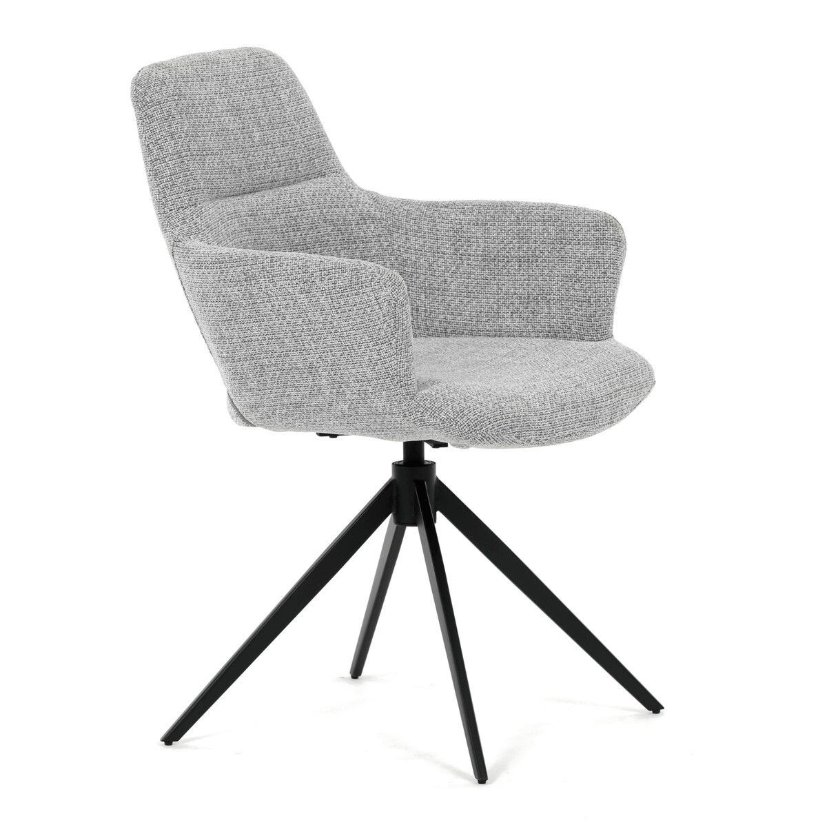 Jedálenské kreslo látka/kov DCH-D1320 GREY2