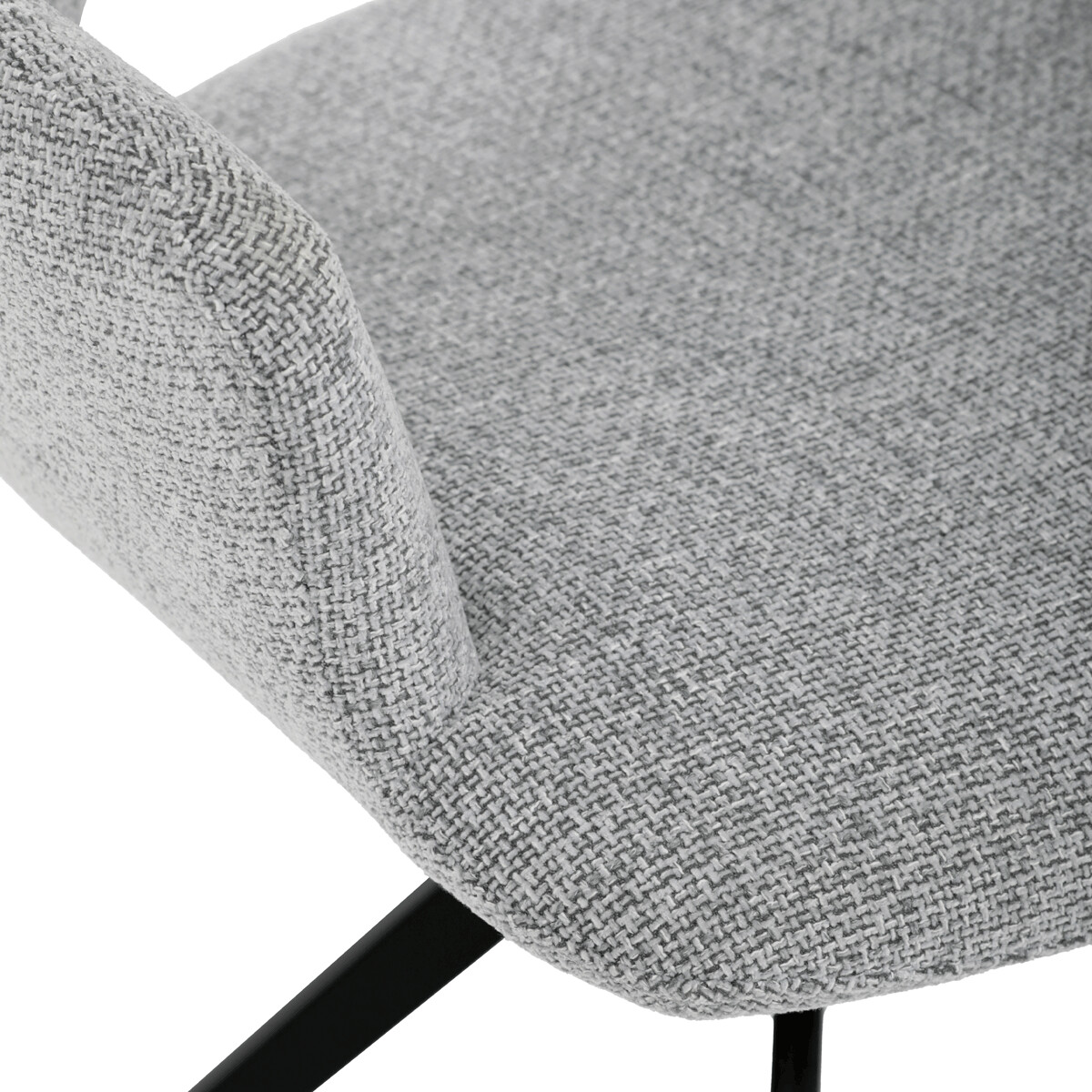 Jedálenské kreslo látka/kov DCH-D1320 GREY2