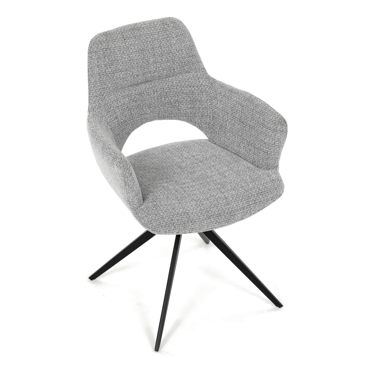 Jedálenské kreslo látka/kov DCH-D1320 GREY2