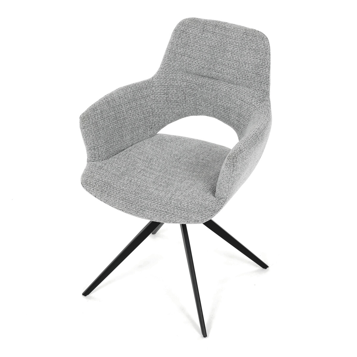 Jedálenské kreslo látka/kov DCH-D1320 GREY2