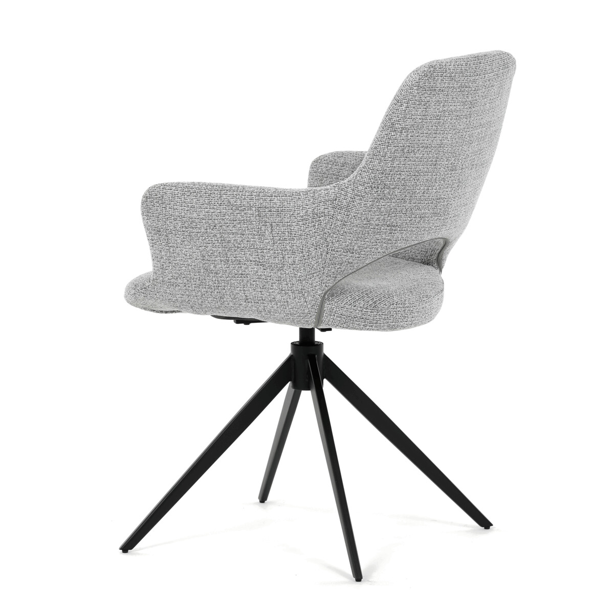 Jedálenské kreslo látka/kov DCH-D1320 GREY2