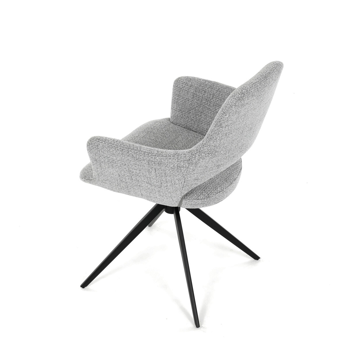 Jedálenské kreslo látka/kov DCH-D1320 GREY2