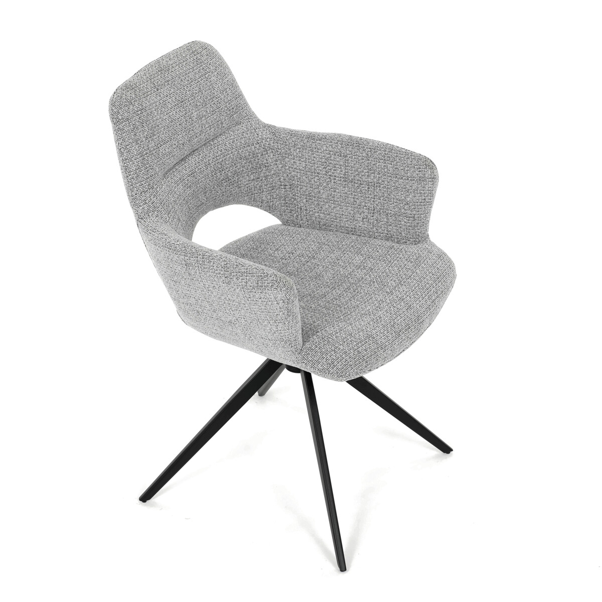Jedálenské kreslo látka/kov DCH-D1320 GREY2