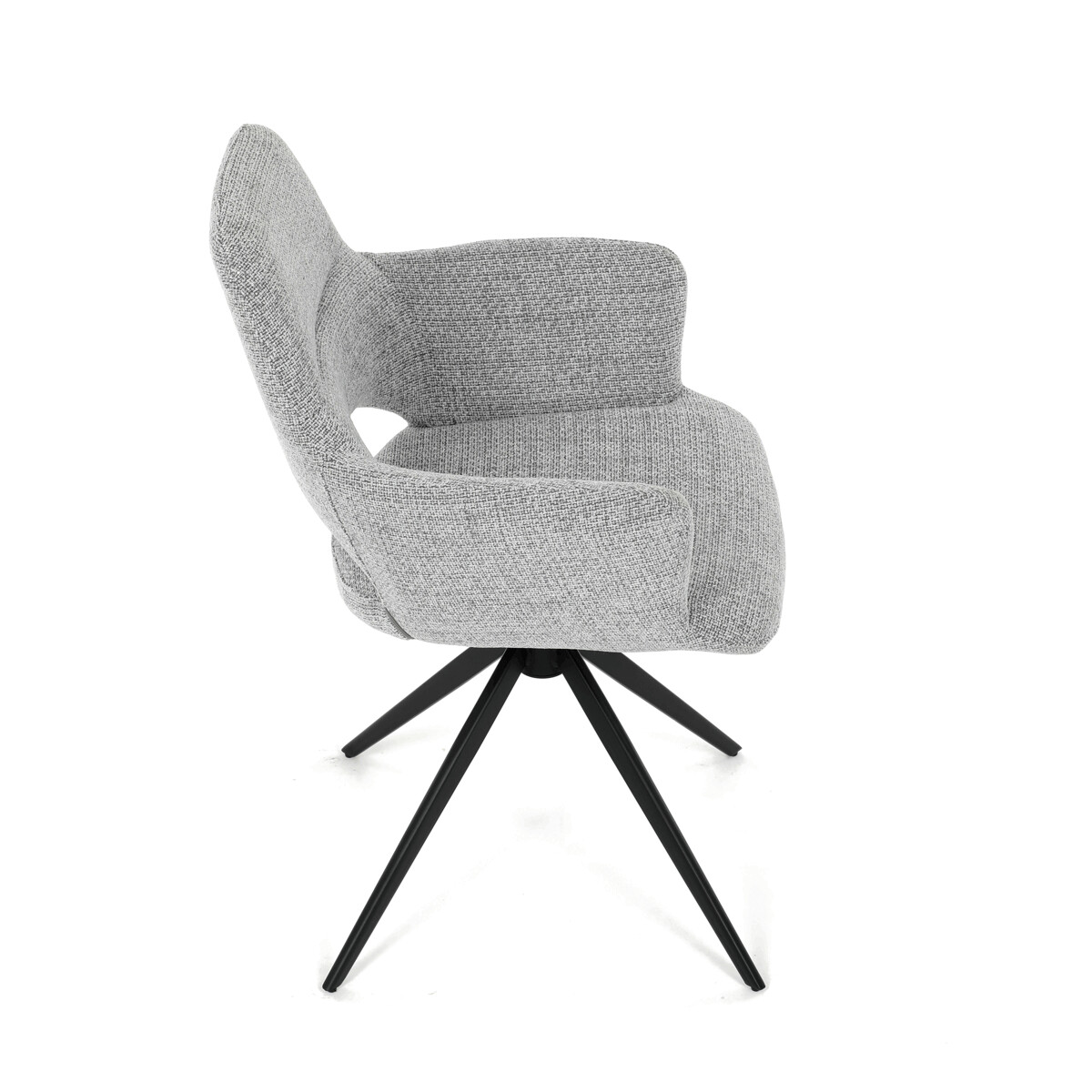 Jedálenské kreslo látka/kov DCH-D1320 GREY2