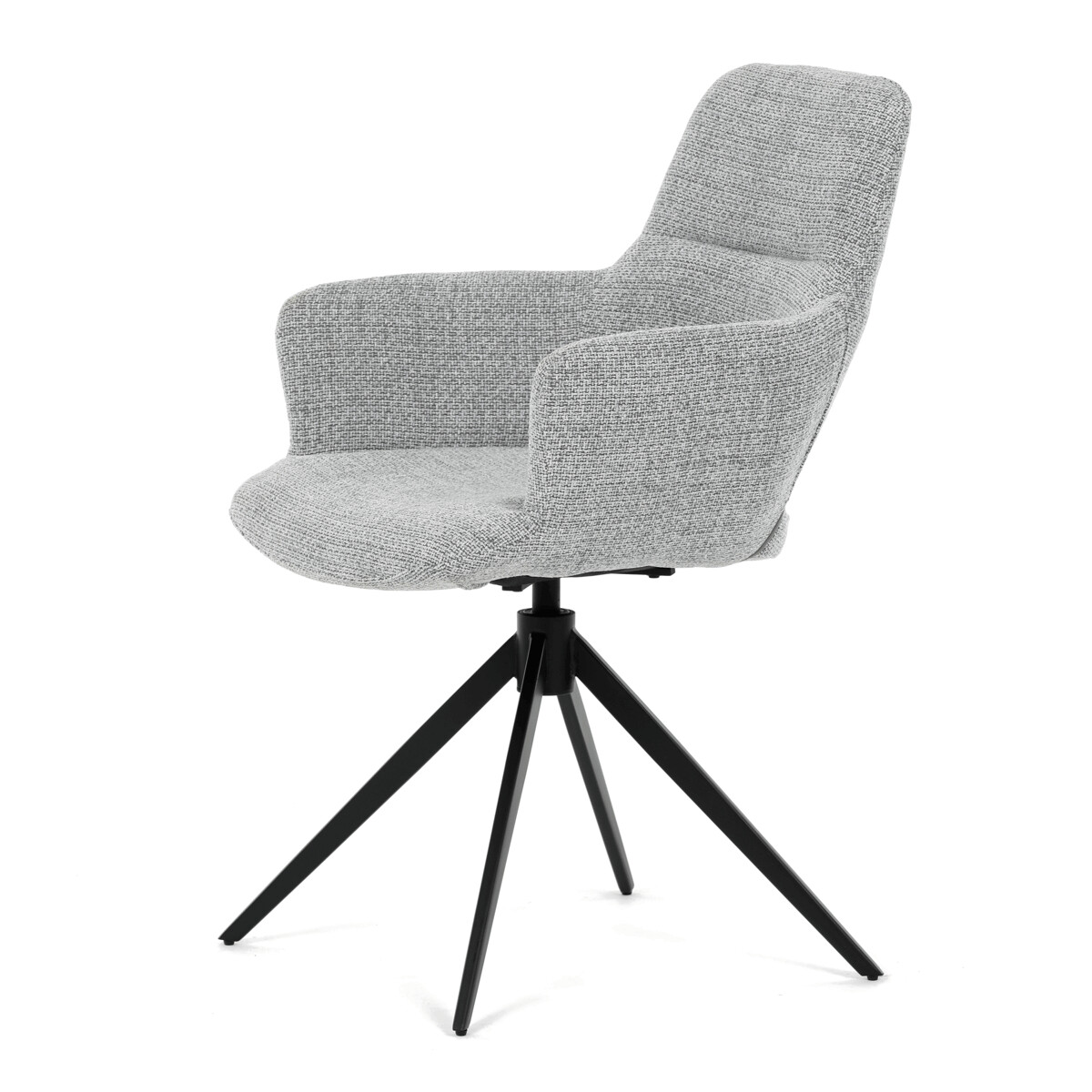 Jedálenské kreslo látka/kov DCH-D1320 GREY2