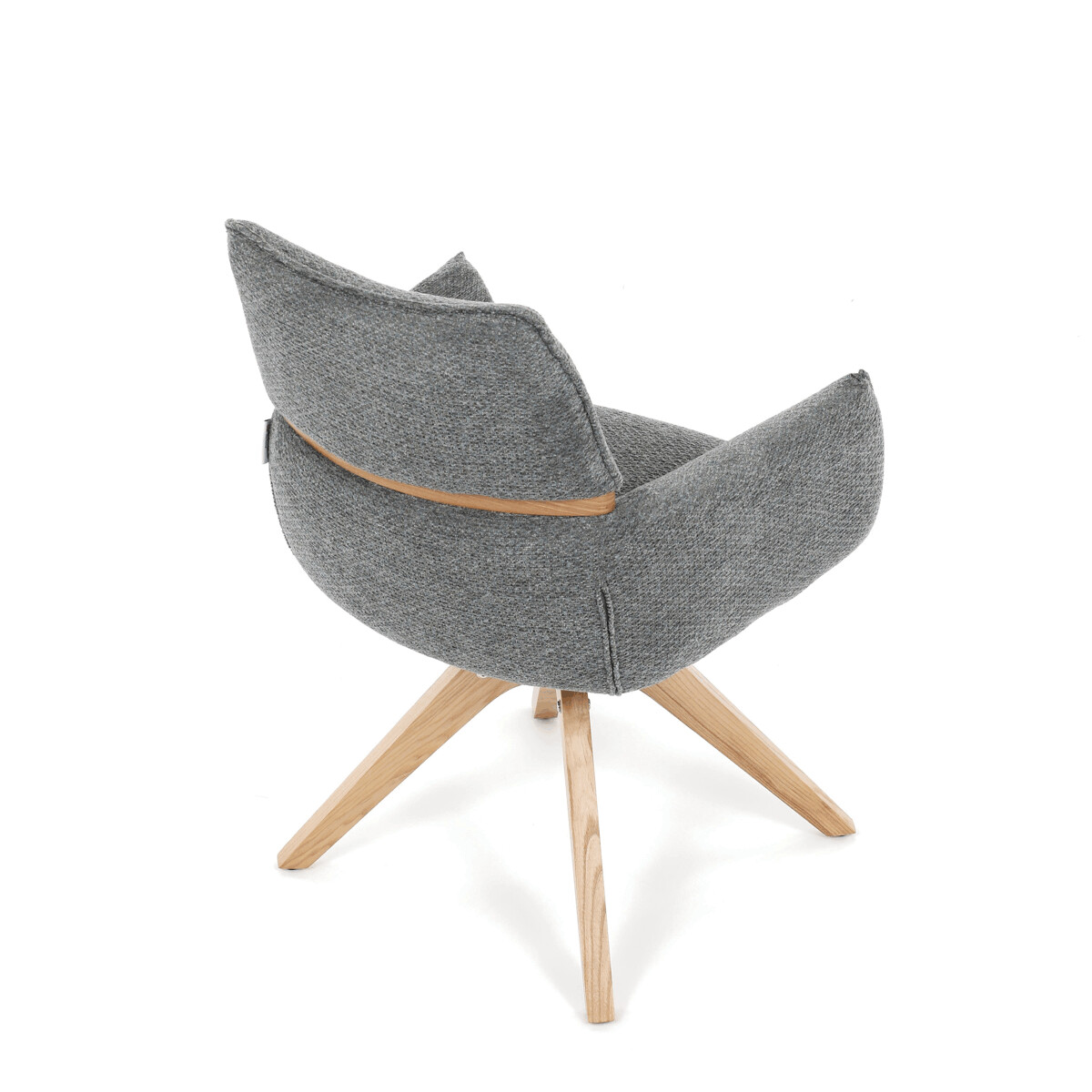 Jedálenské kreslo látka/drevo DCH-D1348 GREY2