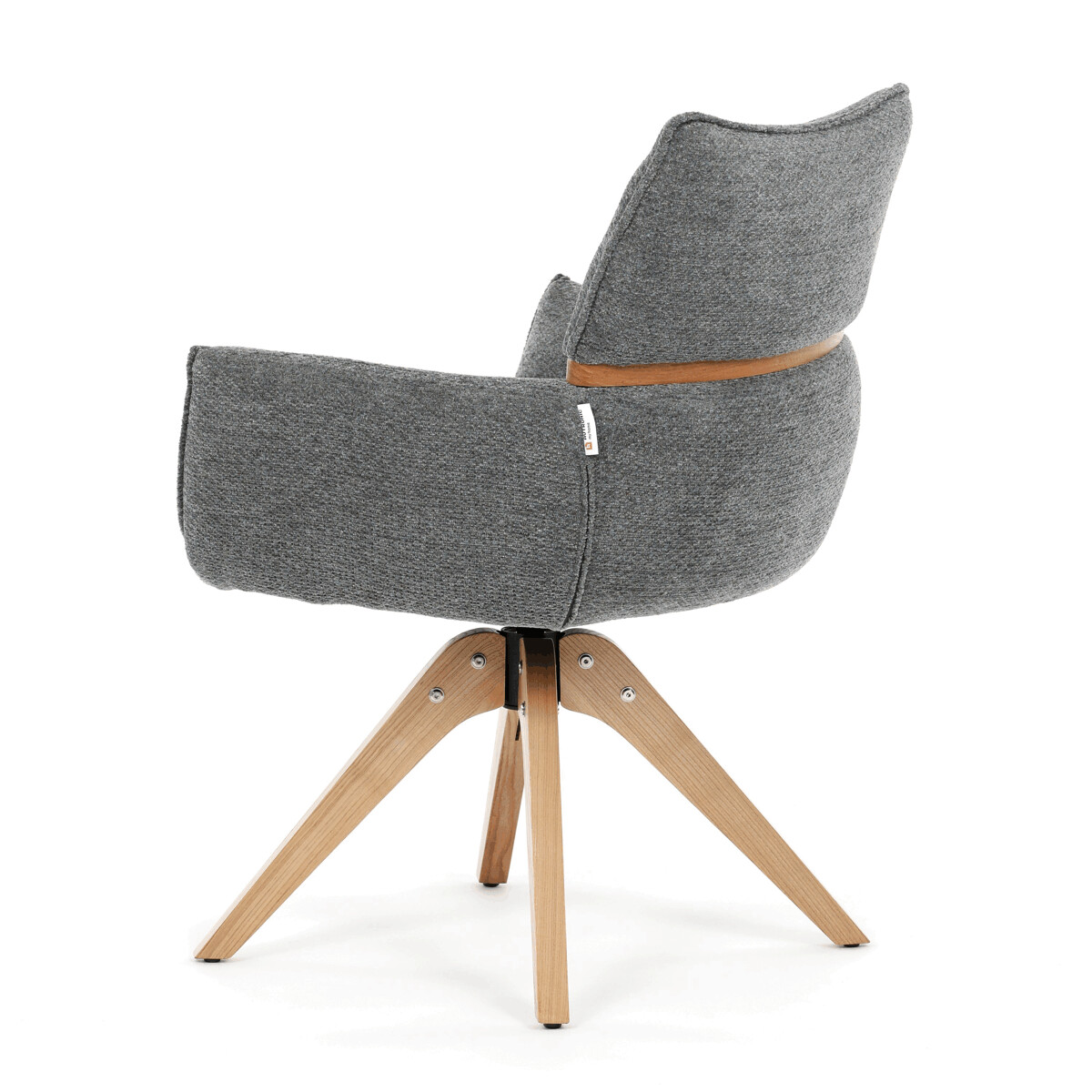 Jedálenské kreslo látka/drevo DCH-D1348 GREY2