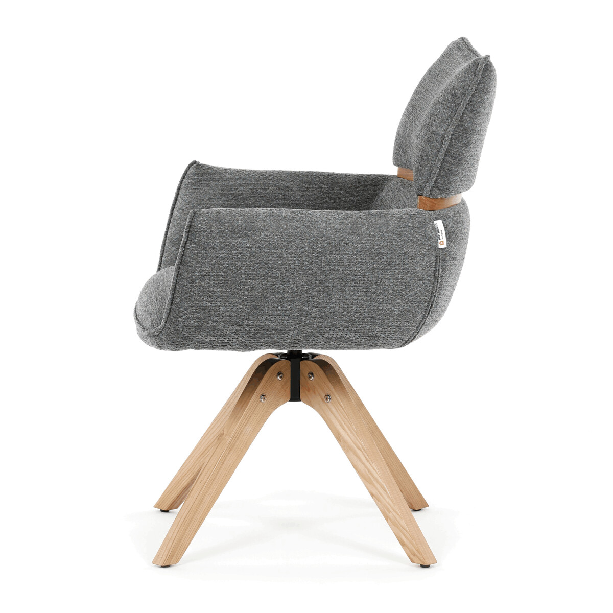 Jedálenské kreslo látka/drevo DCH-D1348 GREY2
