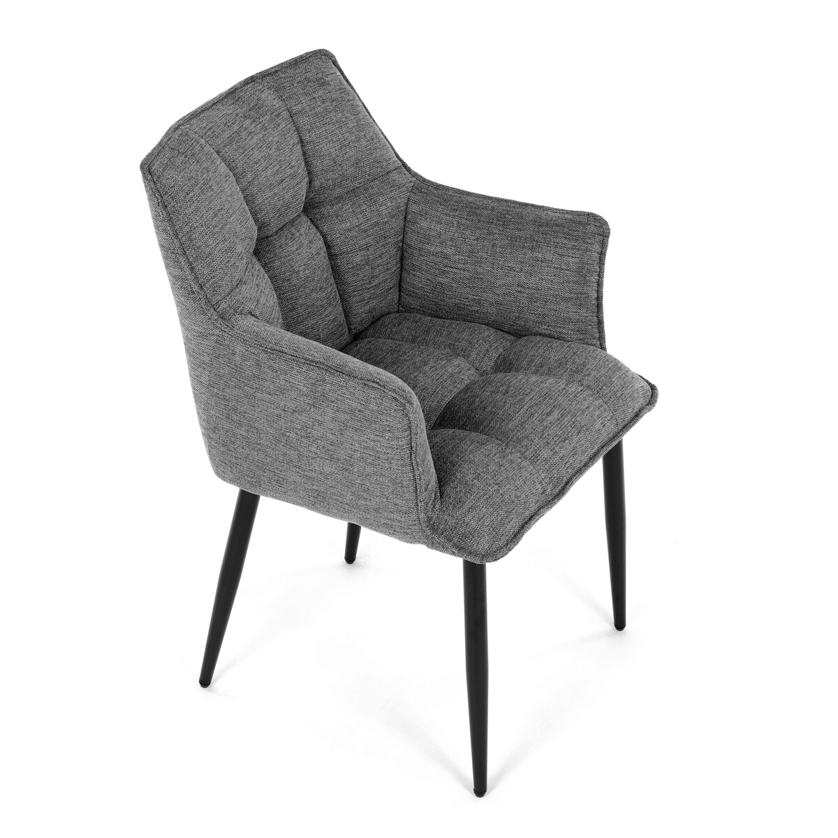 Jedálenské kreslo látka/kov DCH-J2139 GREY2