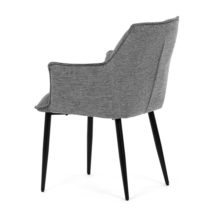 Jedálenská stolička, sivá, látka, DCH-J2139 GREY2