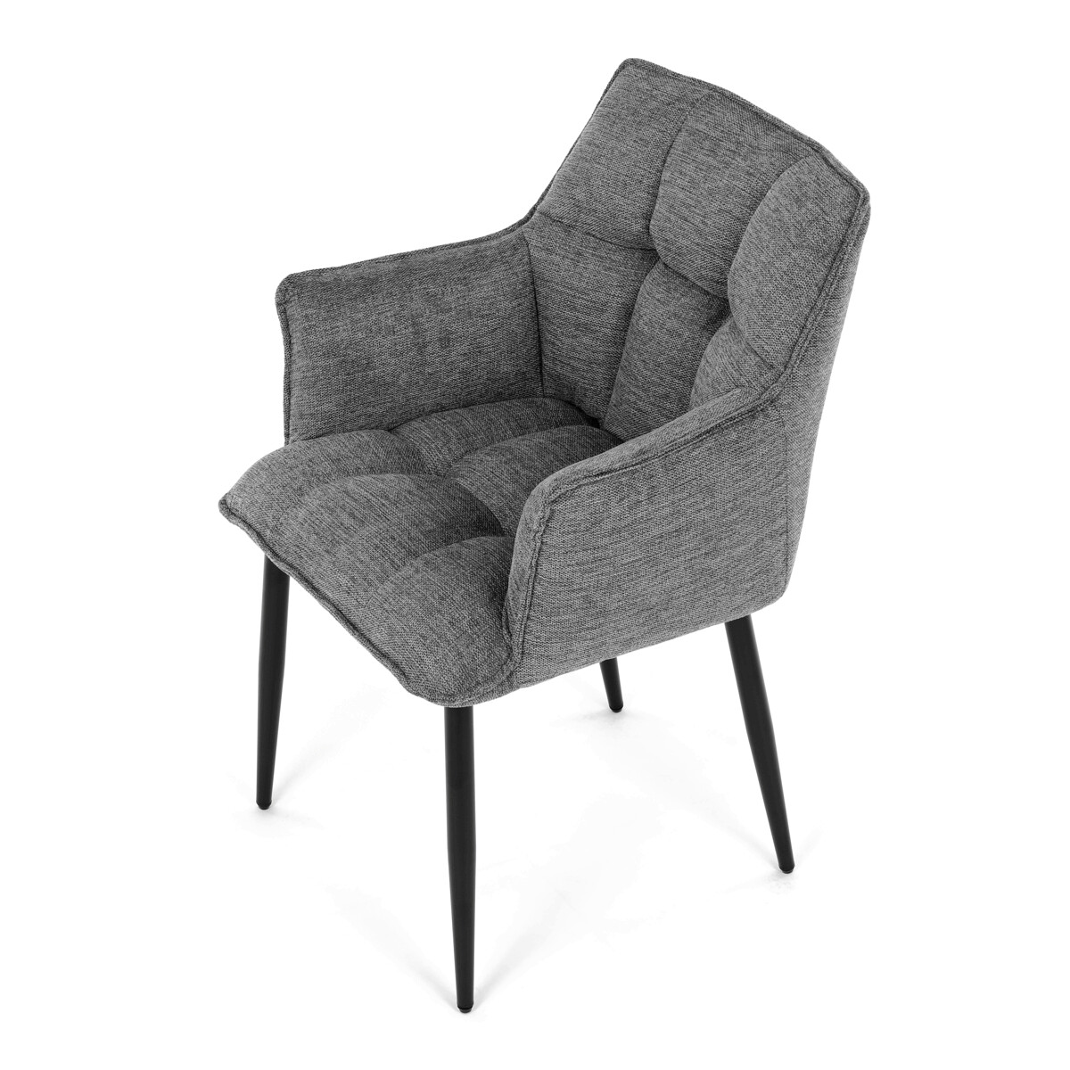 Jedálenské kreslo látka/kov DCH-J2139 GREY2