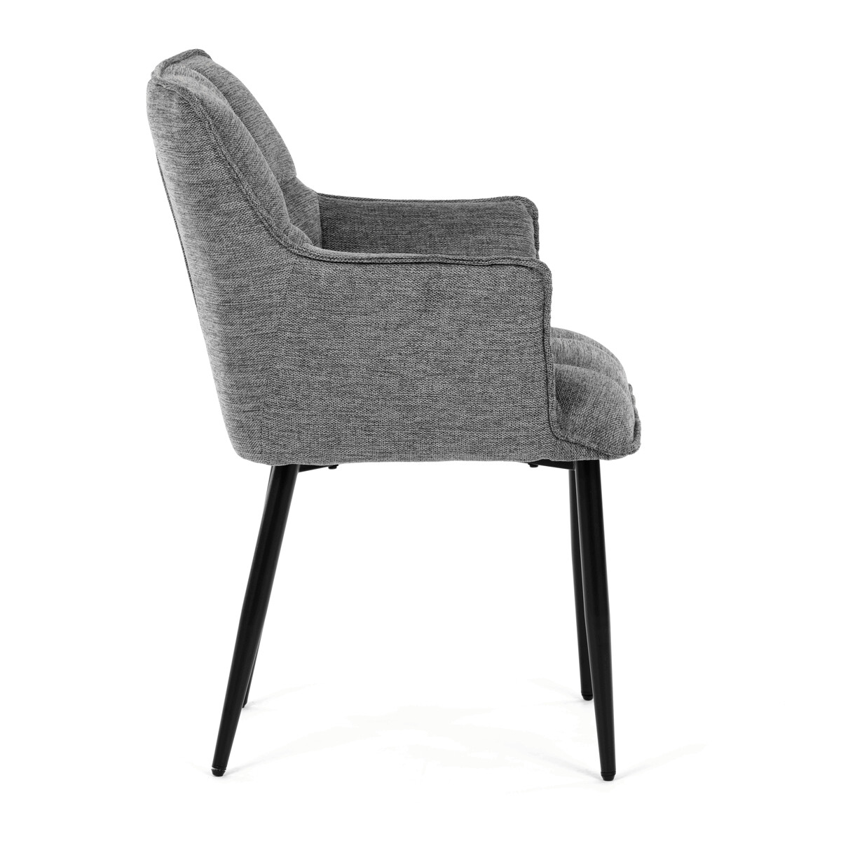 Jedálenské kreslo látka/kov DCH-J2139 GREY2