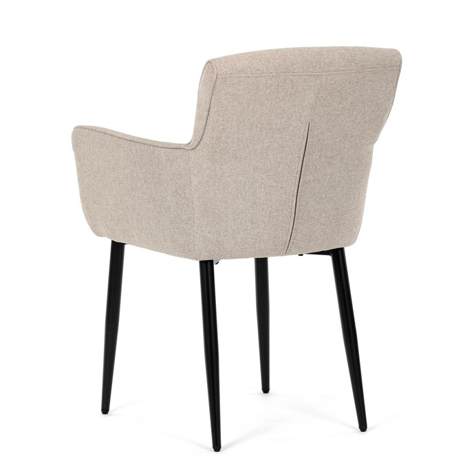 Jedálenská stolička, béžová, látka, DCH-J2159 CRM2