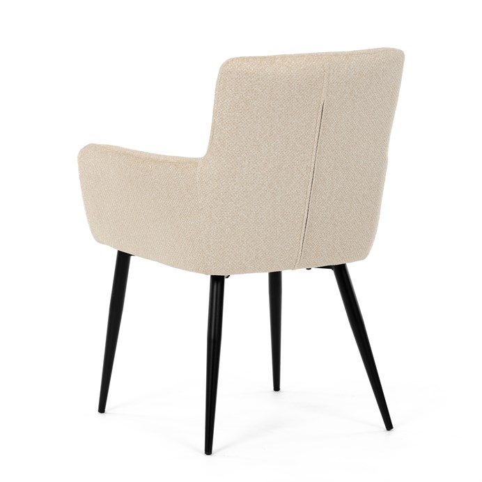 Jedálenská stolička, béžová, látka, DCH-P3146 CRM2