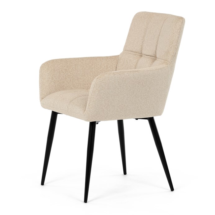 Jedálenská stolička, béžová, látka, DCH-P3146 CRM2