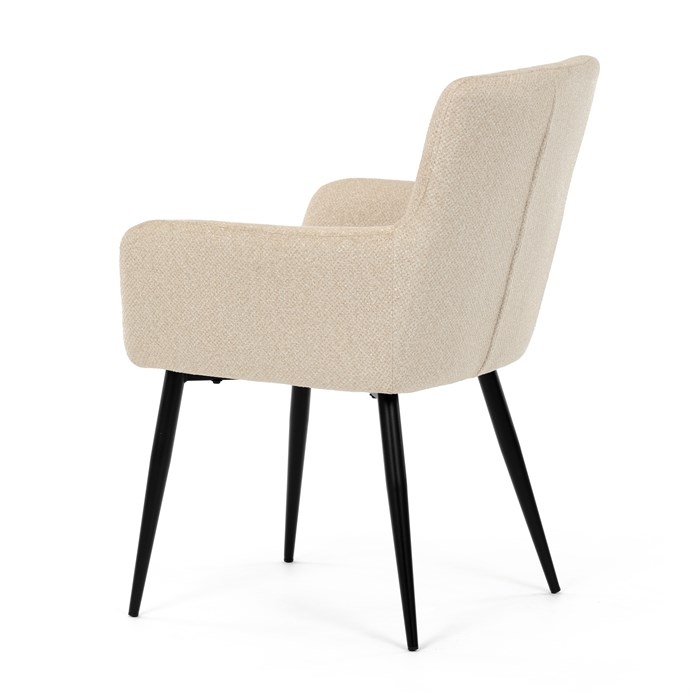 Jedálenská stolička, béžová, látka, DCH-P3146 CRM2