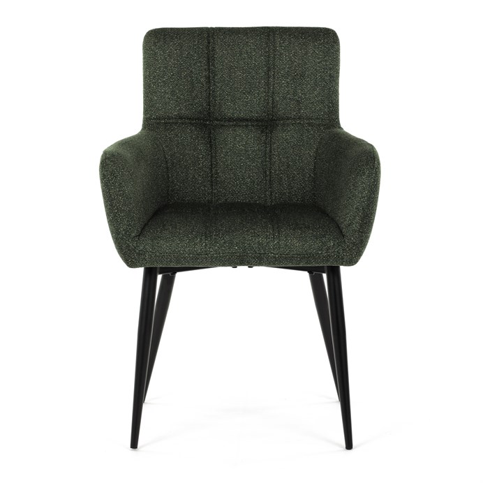 Jedálenská stolička, zelená, látka, DCH-P3146 GRN2