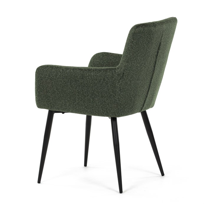 Jedálenská stolička, zelená, látka, DCH-P3146 GRN2